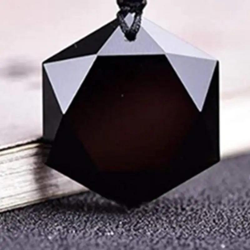 Colar Obsidian Hexagram - Vitalidade Zenith